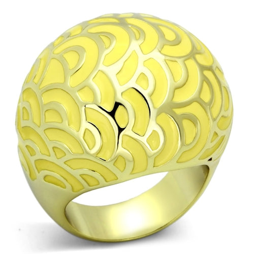 Ion Plating Gold Stainless Steel Ring